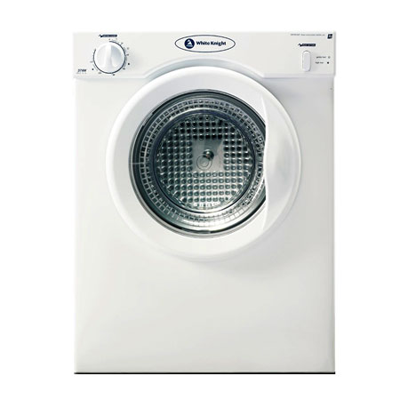 White Knight C38AW Freestanding Compact 3kg Vented Reverse Tumble Dryer - White